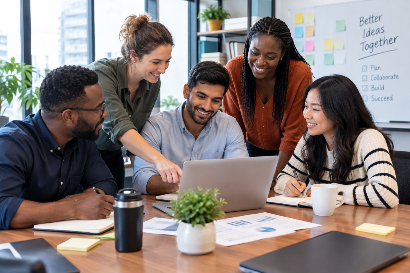 Consulting team discussing a client's file transfer requirements
